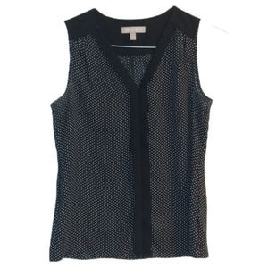 Banana Republic Black & White Polkadot Top . 🖤🤍😍